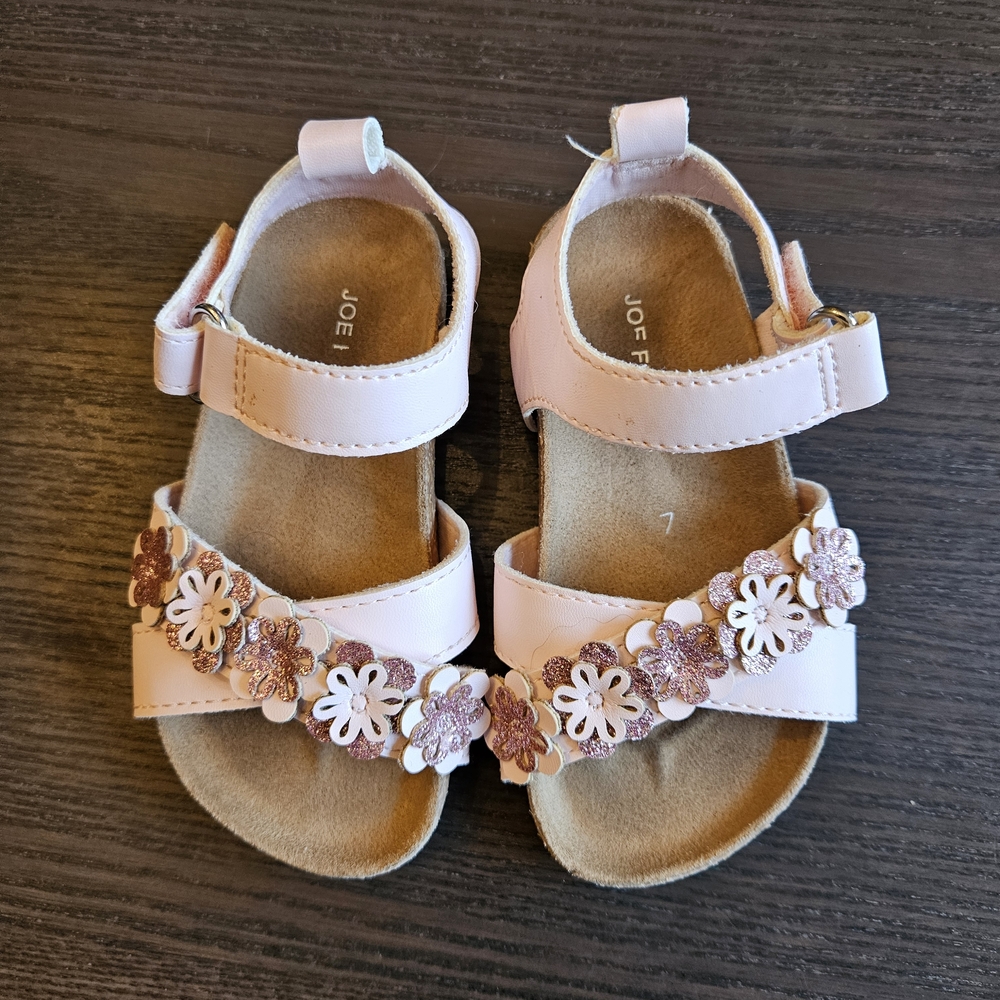 Joe Fresh Pink Floral Kids Sandals